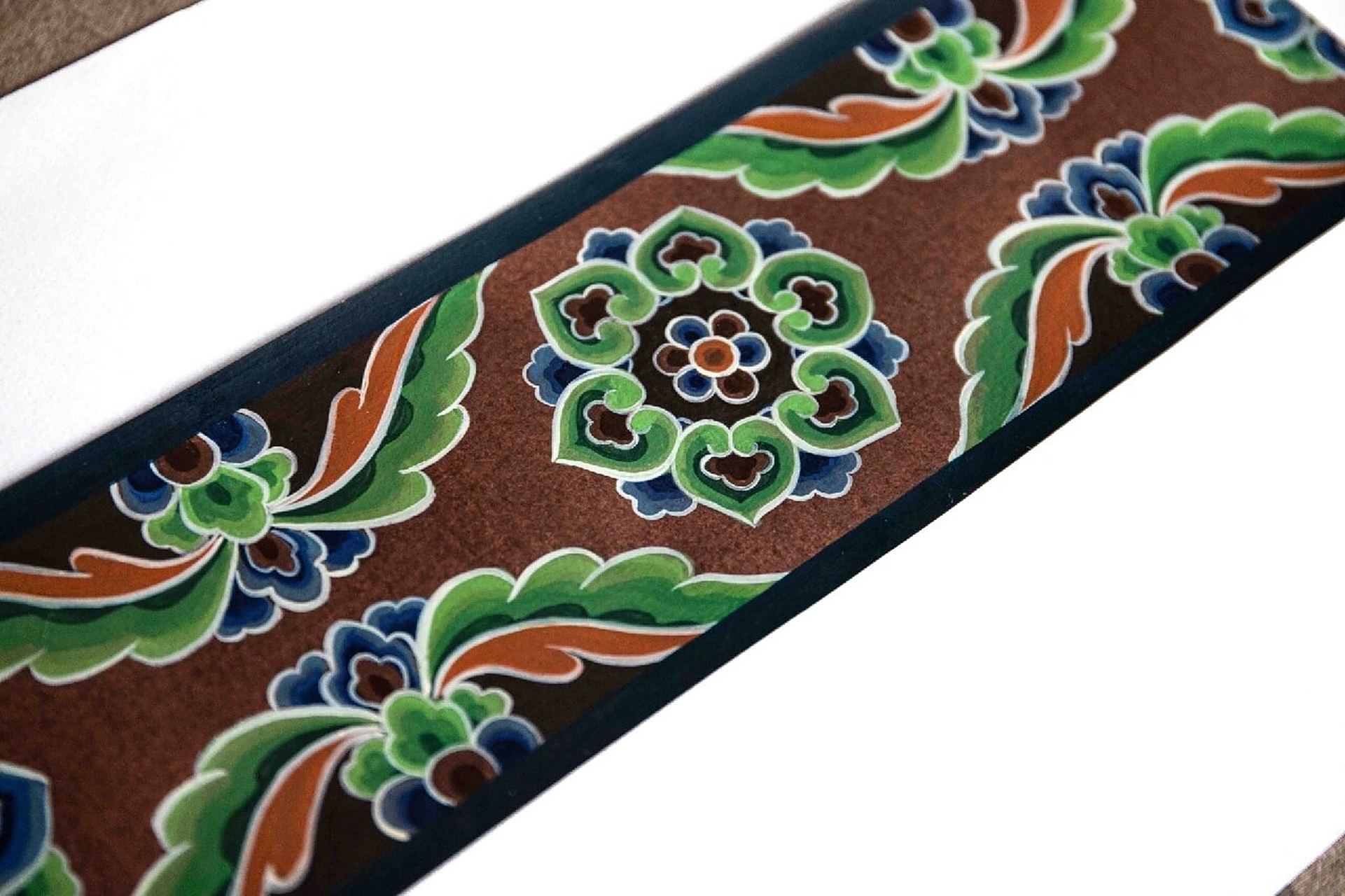 二方连续图案丨传统纹样丨水粉手绘丨服装 二方连续图案作业