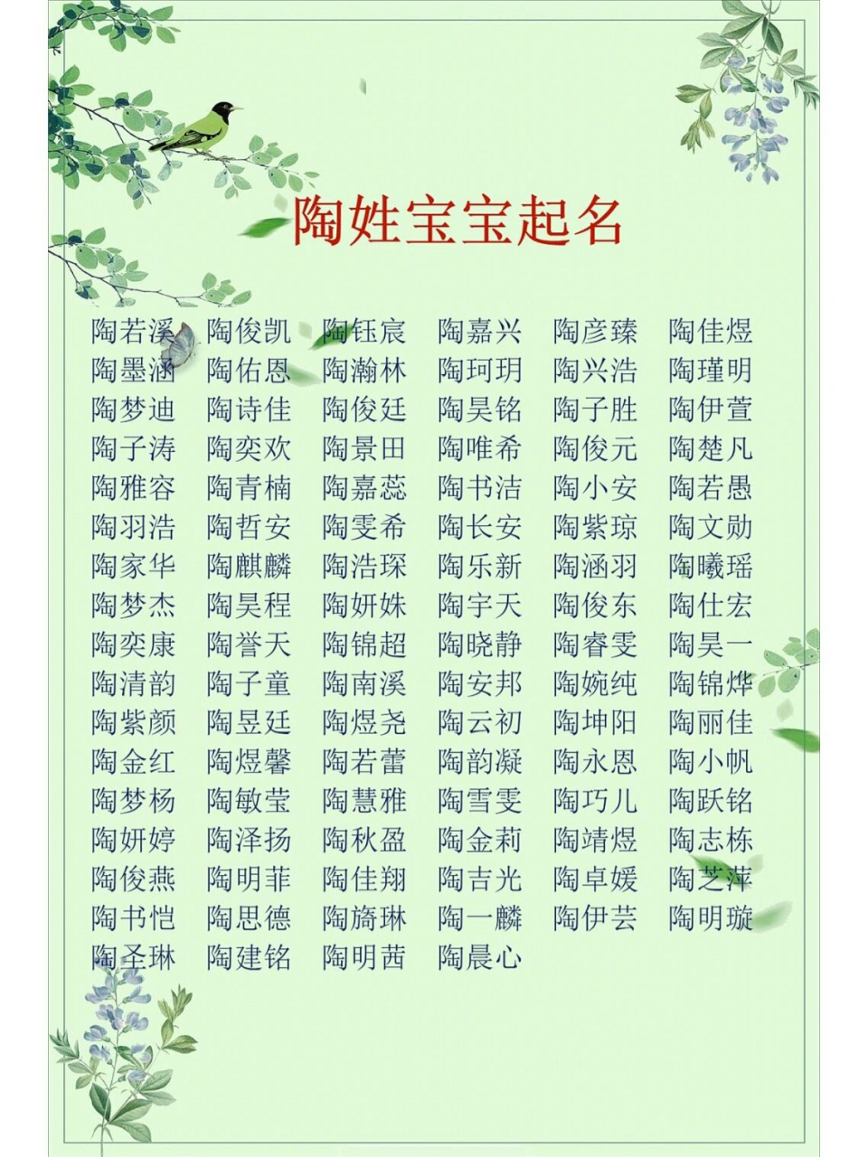 竹兜家族名字图片