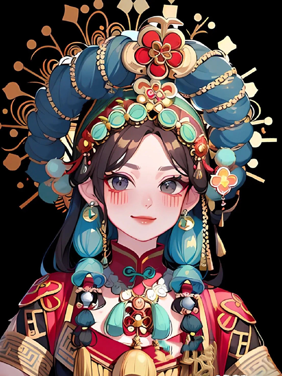 绘画素材 | 民族风动漫人物