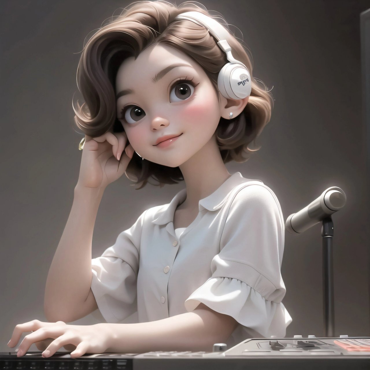 女生头像 职业头像系列之播音员 #一张照片高级感# #每日分享# #头像