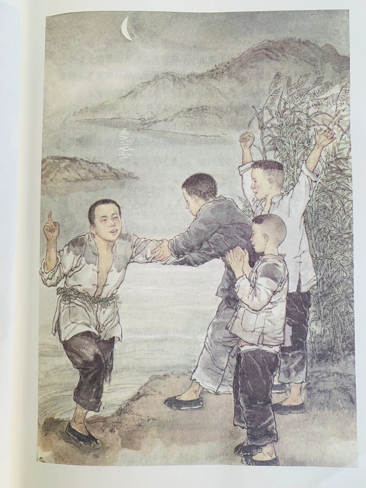 《小英雄雨来》的插图,美且令人感动