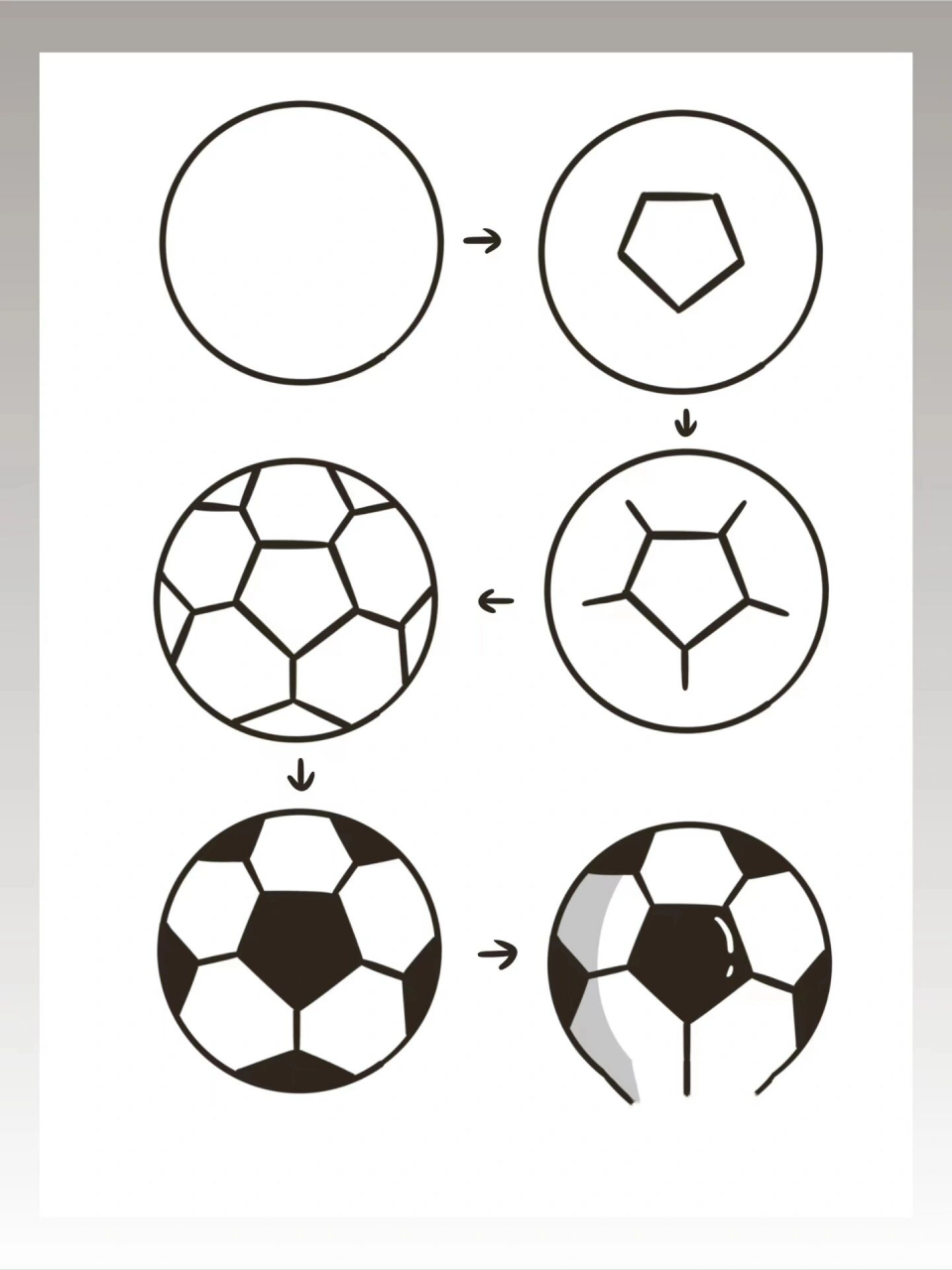 足球规则简笔画图片