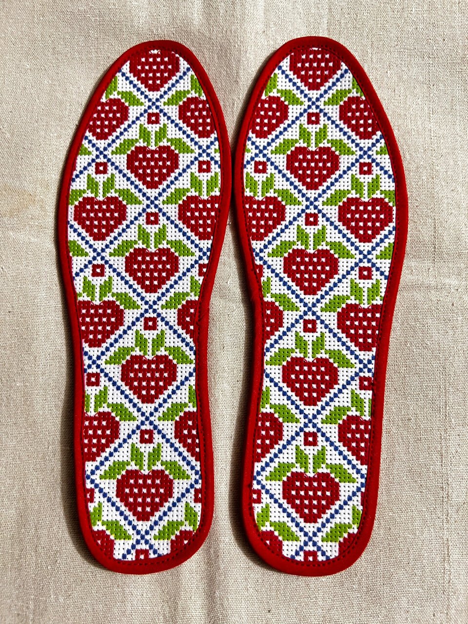 纯手工制作针孔半成品鞋垫