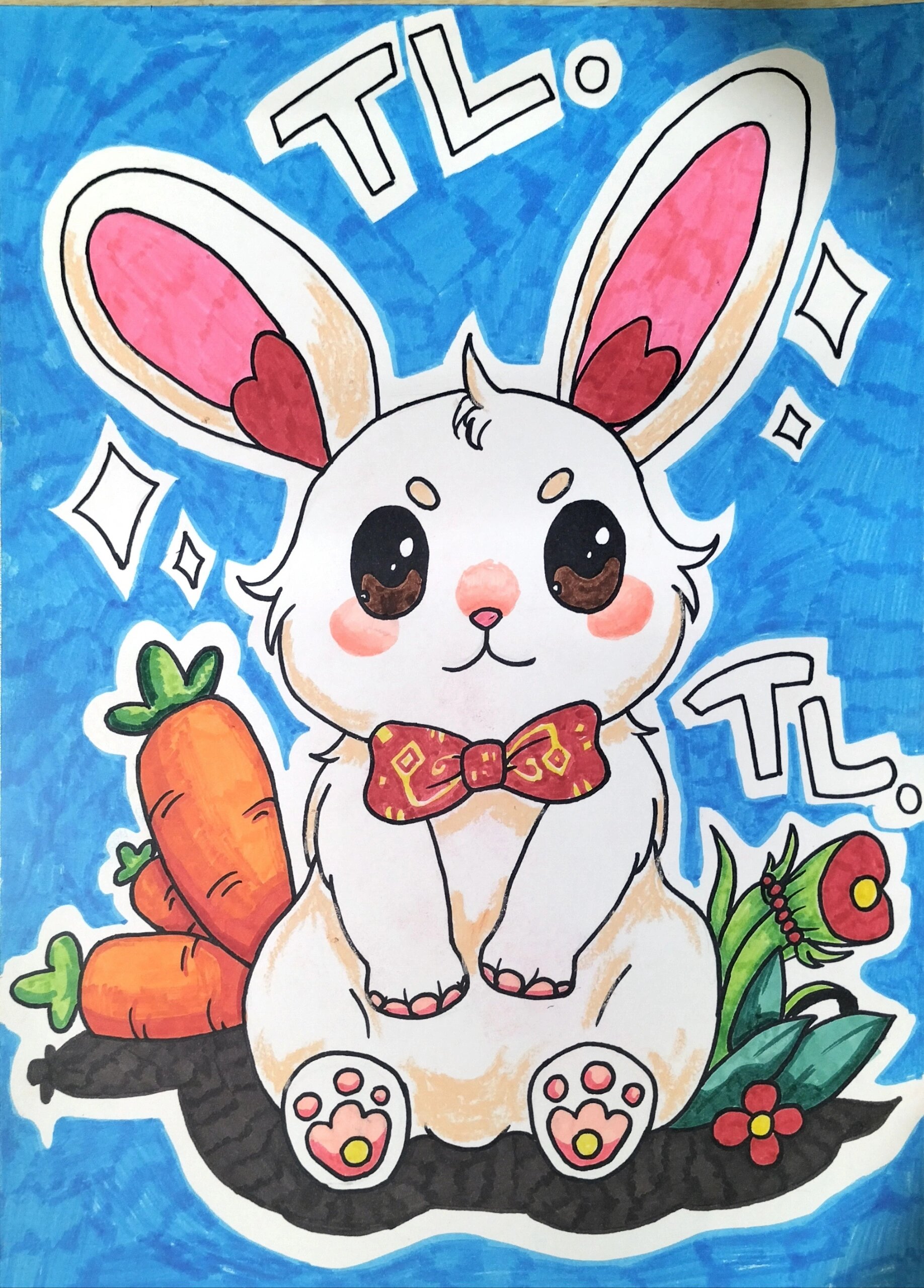 小动物插画《兔子》