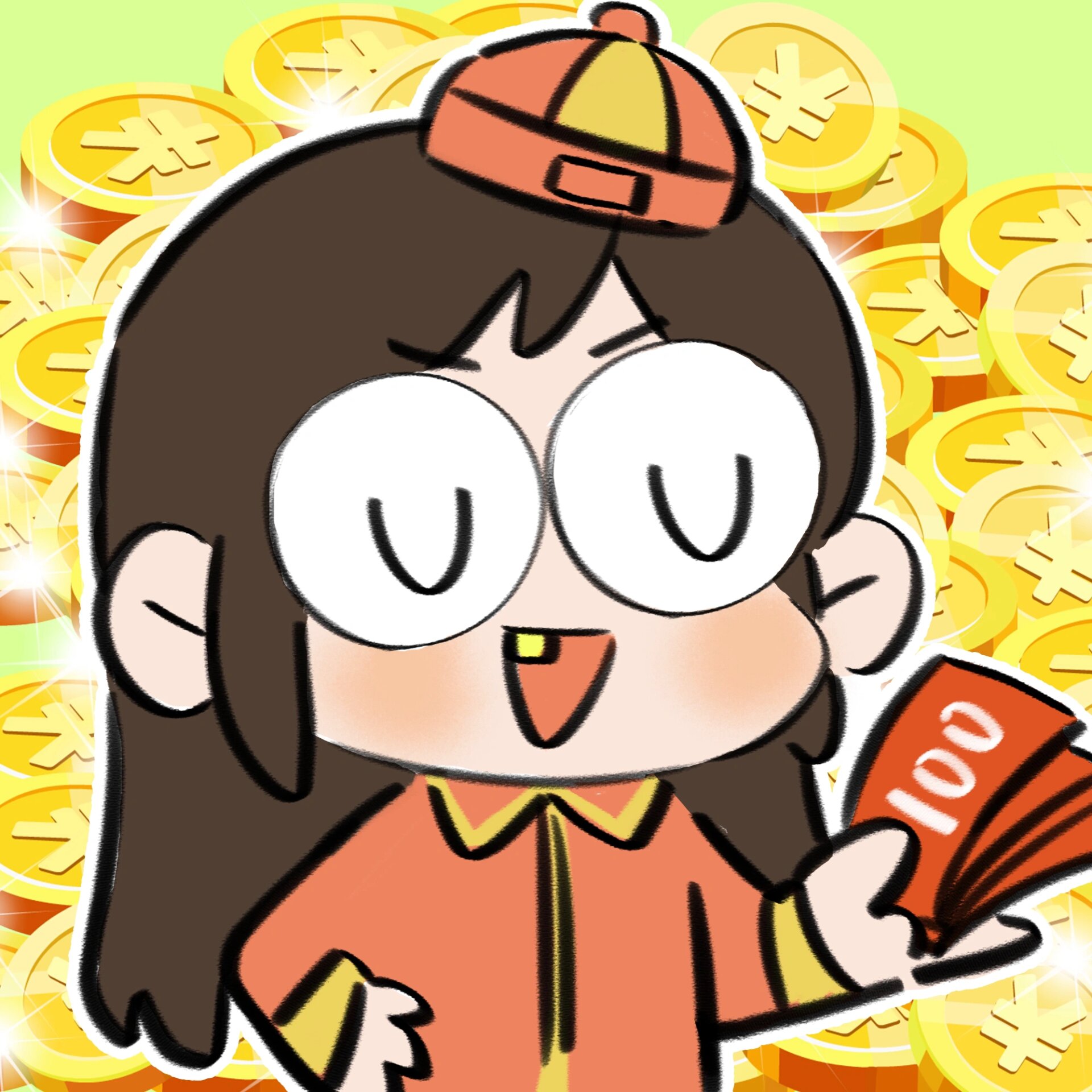 斗地主情头!收下这泼天的富贵吧! 画的时候,感觉我自己都富贵了