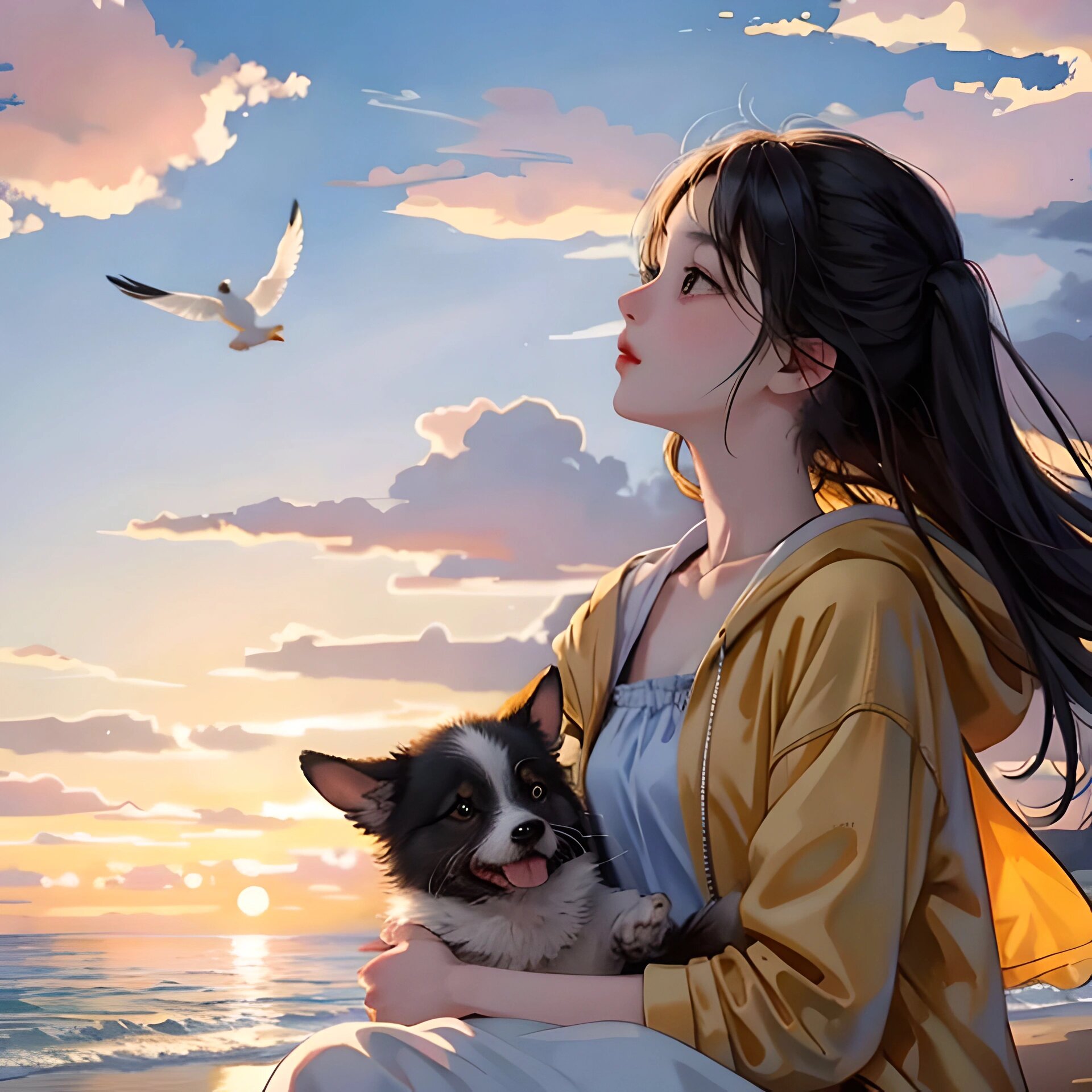 动漫头像|忧郁 治愈 女生头像