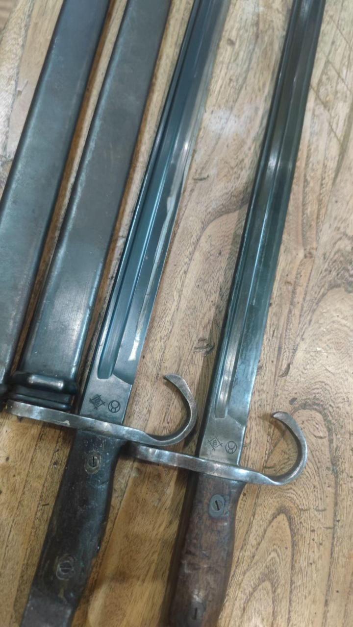 弯钩 丰田自动,名古屋监制 日本三八大盖刺刀 30式刺刀千万不要忘了那