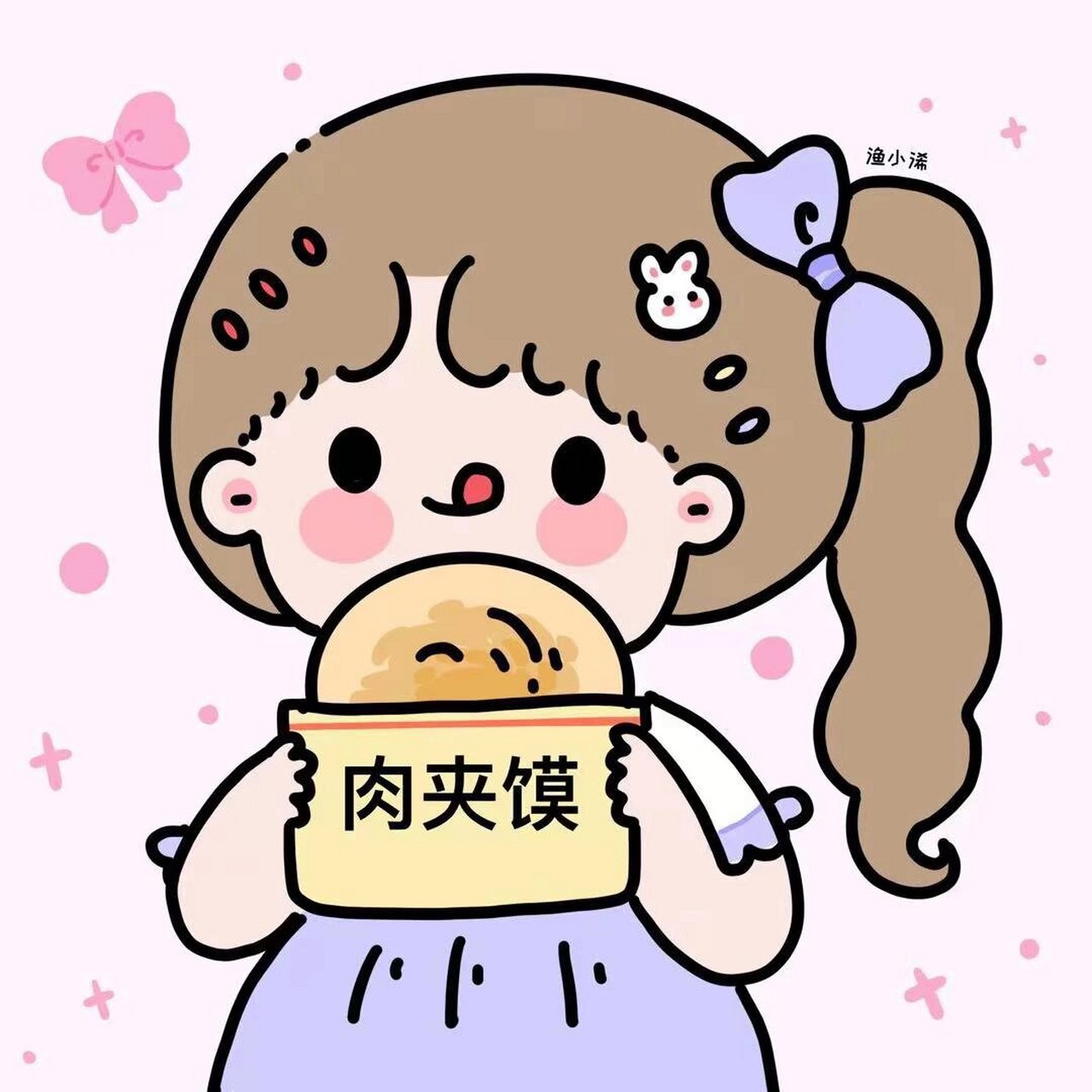 吃货小头像来了简笔画小头像