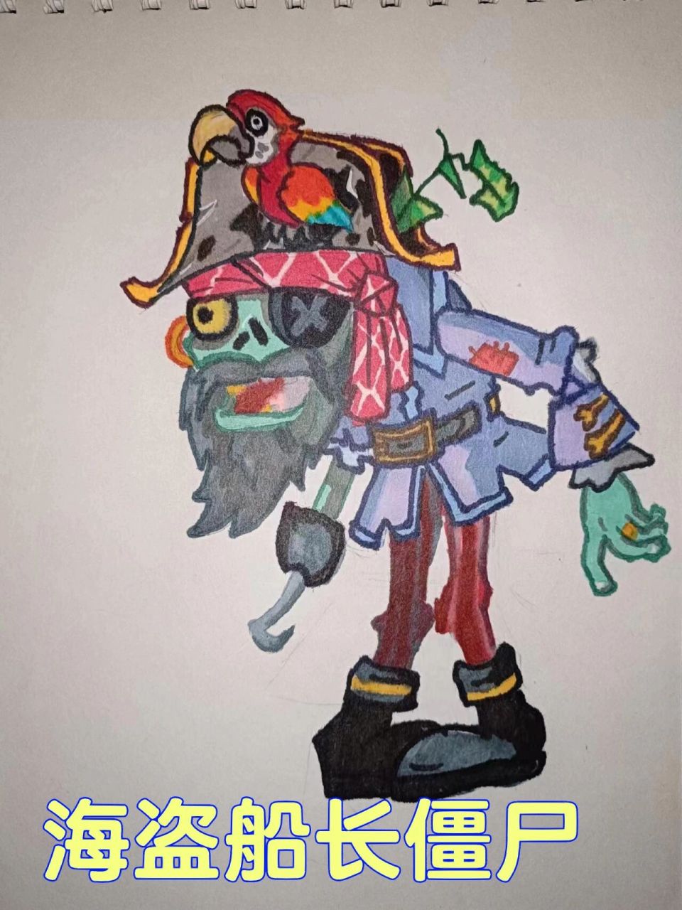 海盗僵尸画法图片