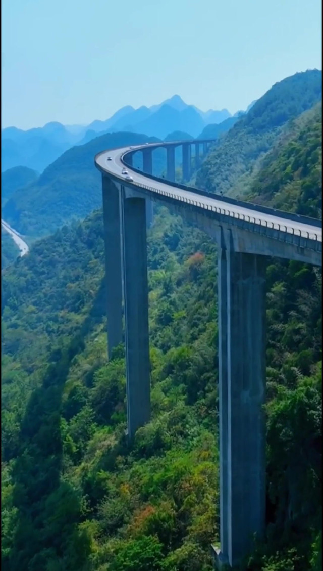 清远阳山杜步大桥,不愧是曾经亚洲第一大高架桥
