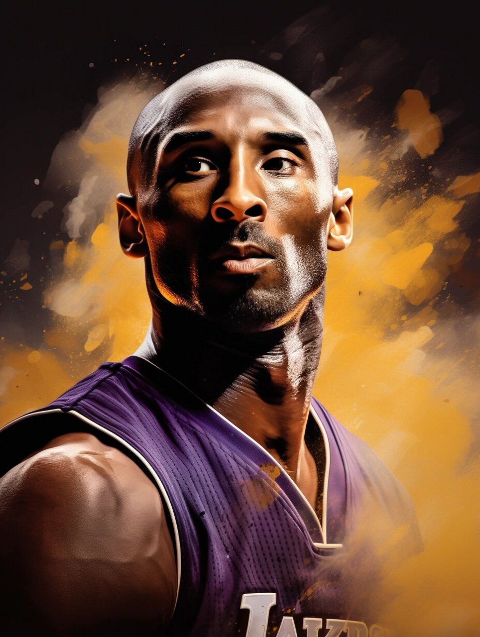 nba 科比|挑战极限,永不言败,成就传奇之路 #ai绘画 #壁纸# #每日壁纸