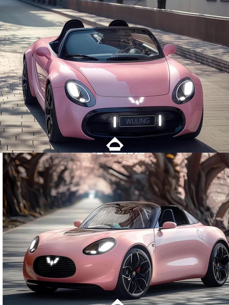 汽车 五菱 小跑车五菱缤果小跑车-水蜜桃 太迷人了车展