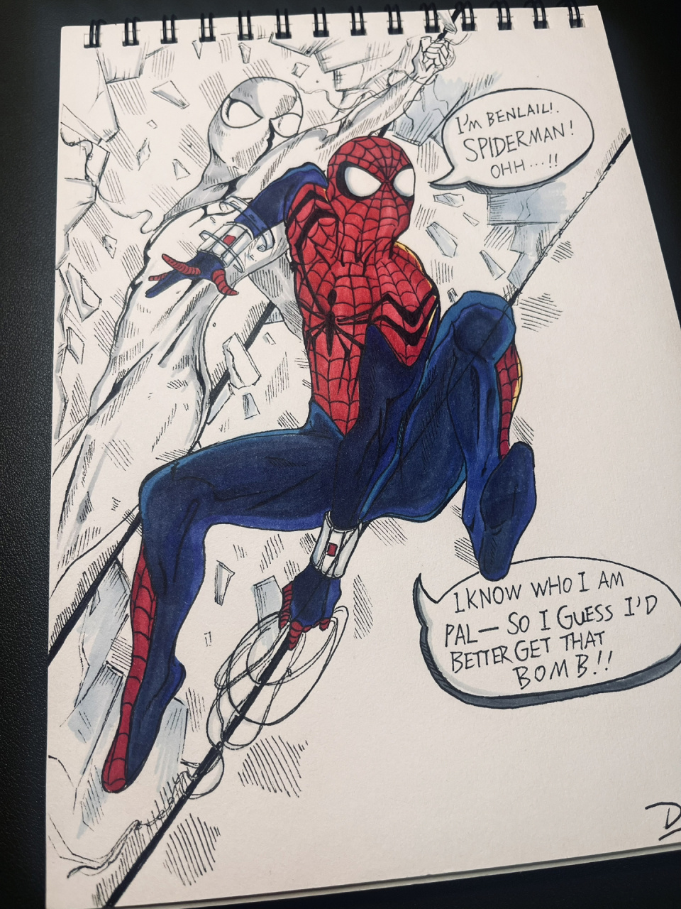 手绘漫画蜘蛛侠 手绘漫画蜘蛛侠系列本莱利蜘蛛侠