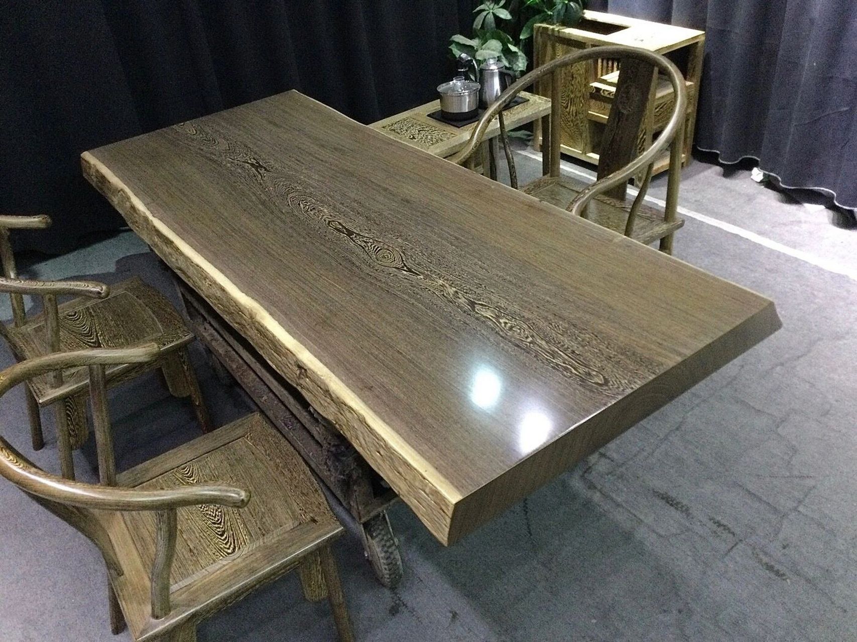 上新9056809215现货鸡翅木实木大板 倒盖自然 上新90568092