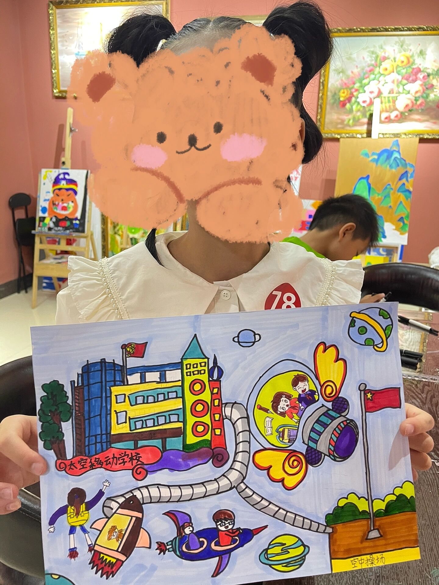 心中未来的学校|主题画