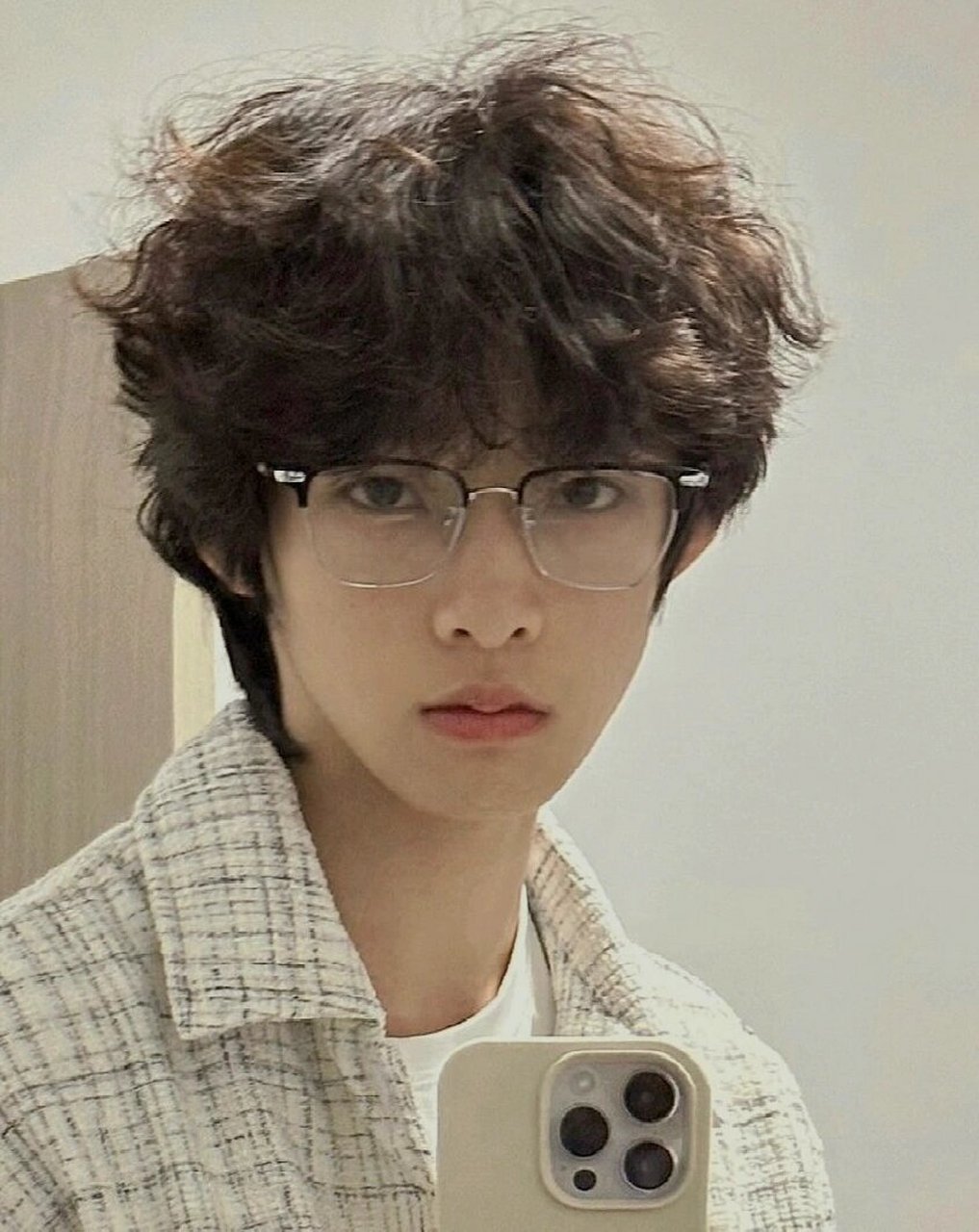 日系慵懒卷发 氛围感卷发  羊毛卷  男生小卷  帅t发型  法式慵懒卷发