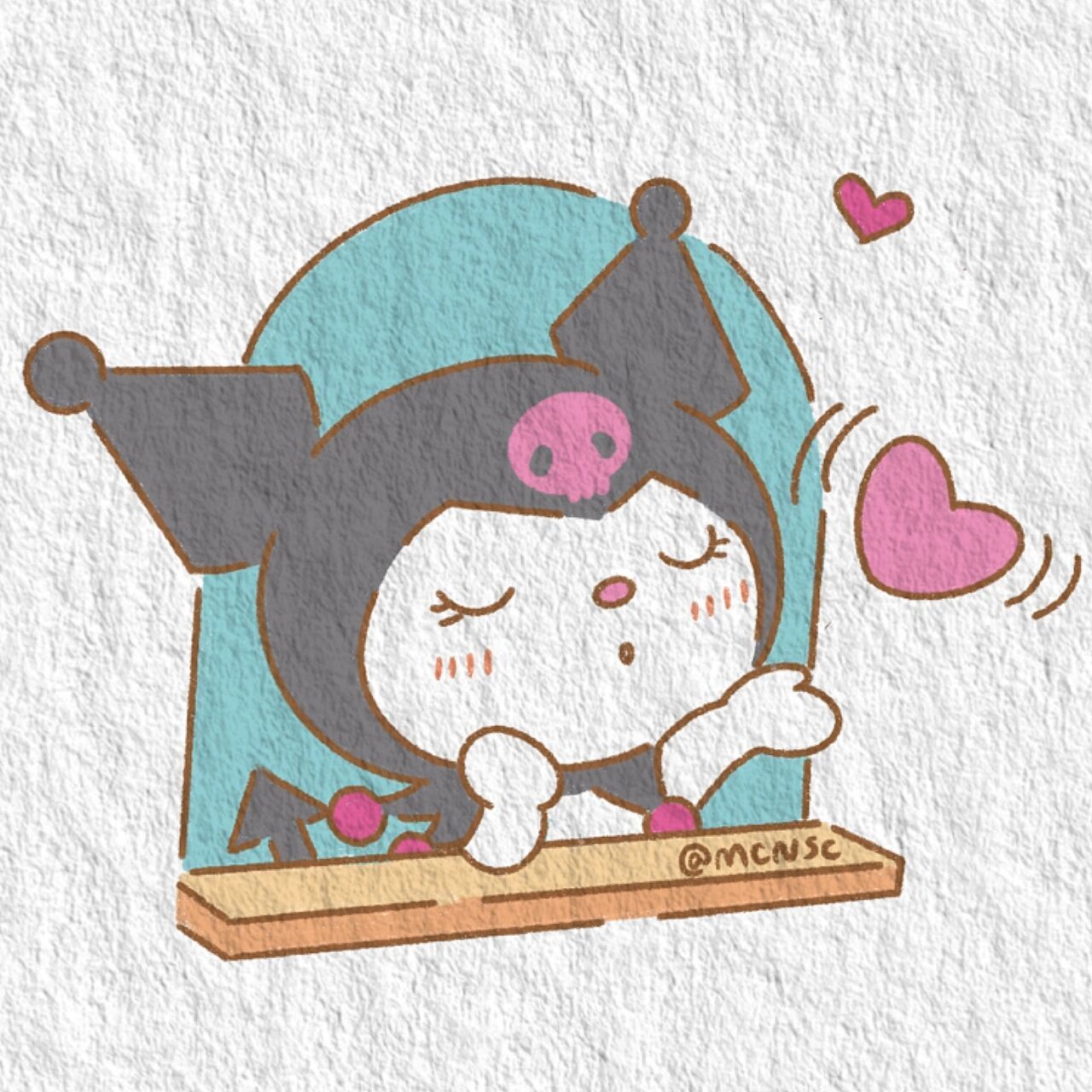 库洛米简笔画教程 新鲜的小酷 来源于gzh上团子小胖友的壁纸