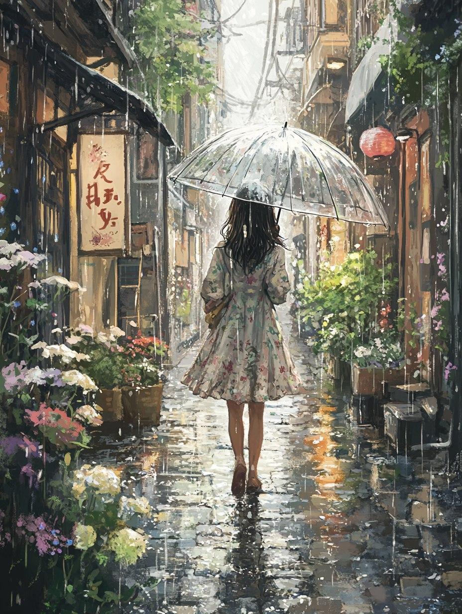 等雨停,不如踏雨行,迎接新一天,愿你不被琐事