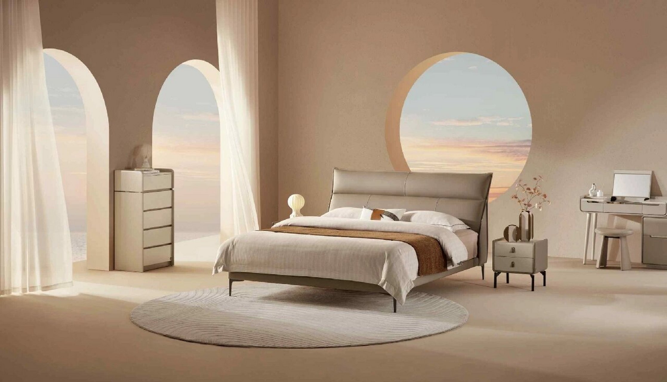 顾家软床b1015风信 卖点 ①香槟棕色 温柔甜蜜的棕色自带温顺优雅的气