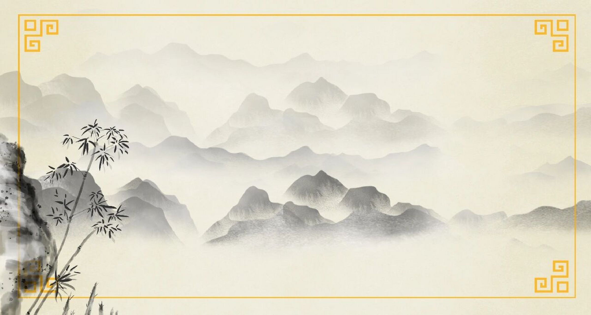 古风水墨画|水墨山水背景 今天带来一组水墨山水画背景图✨ 很多小