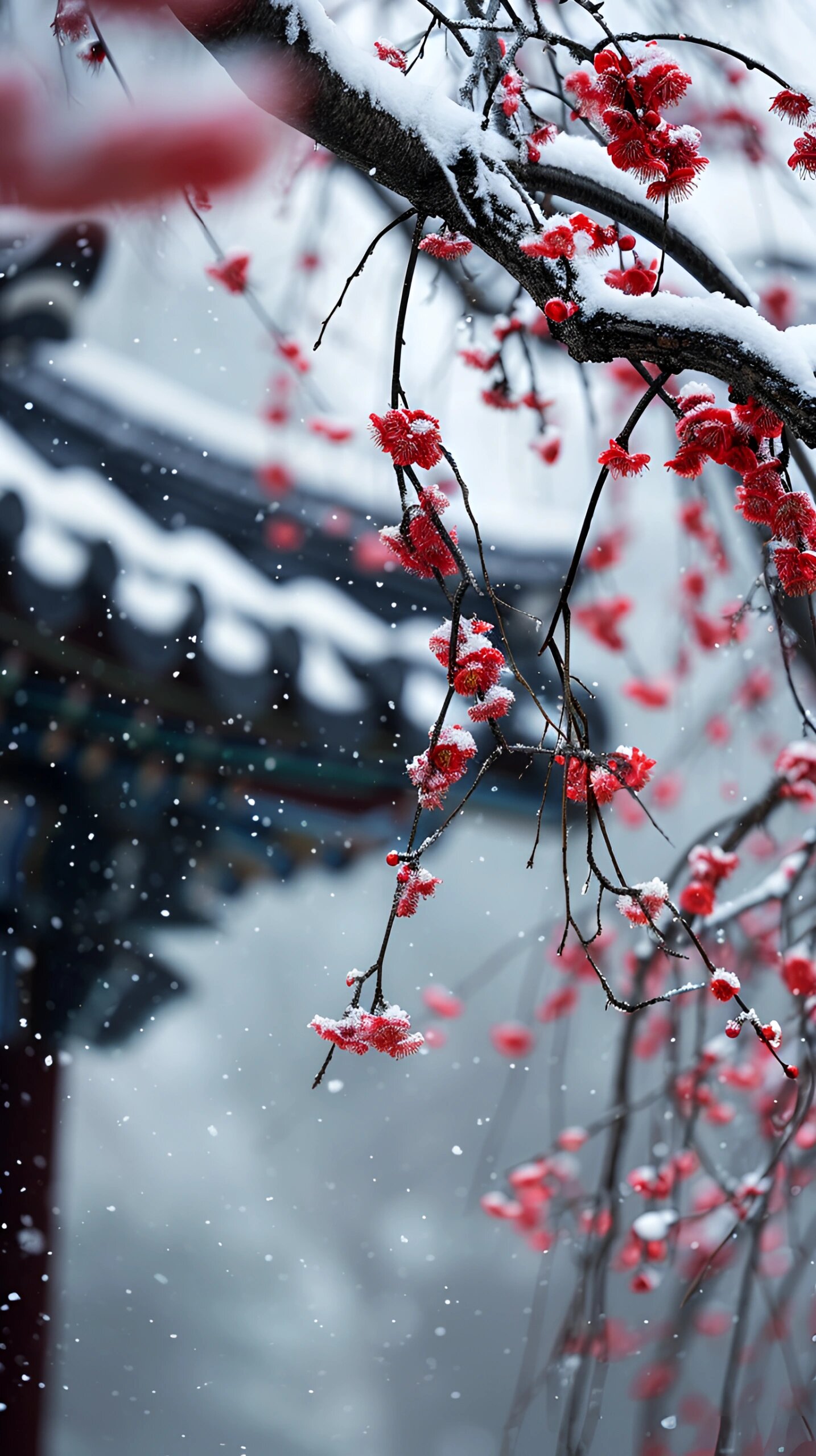 梅花图片大全雪景古风图片