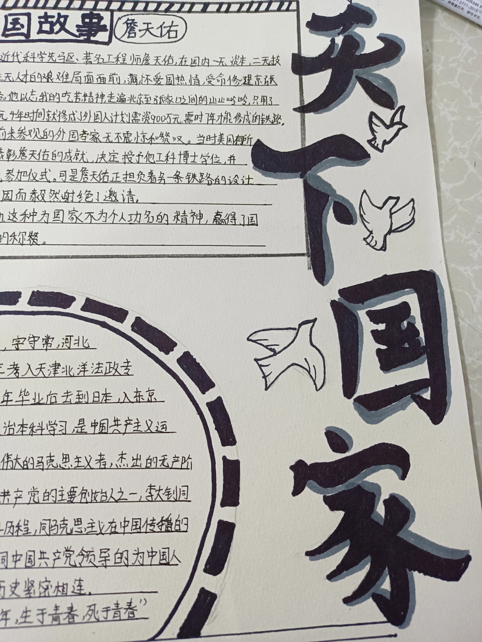 天下国家手抄报