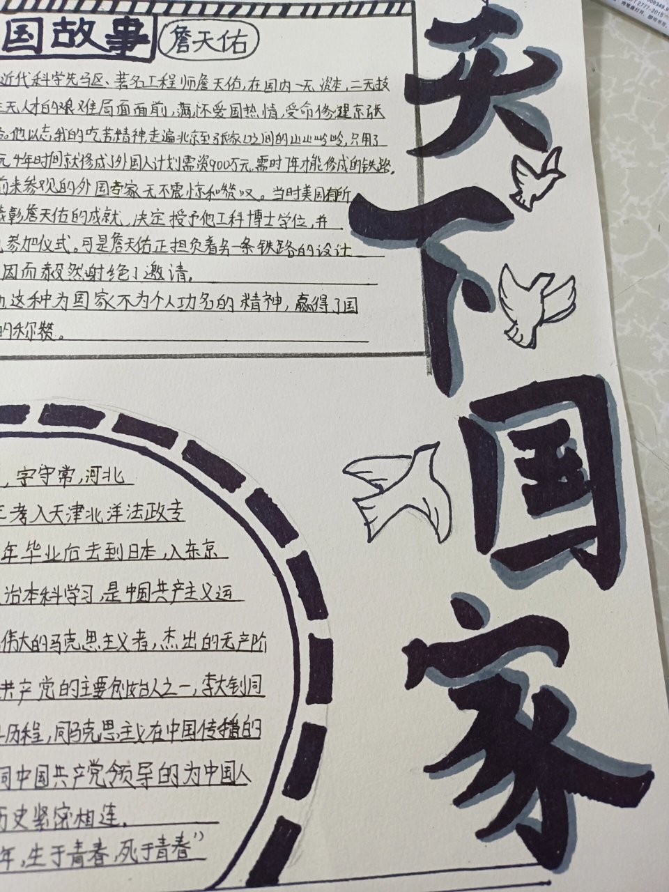 天下国家手抄报 浅画一下,不喜误喷