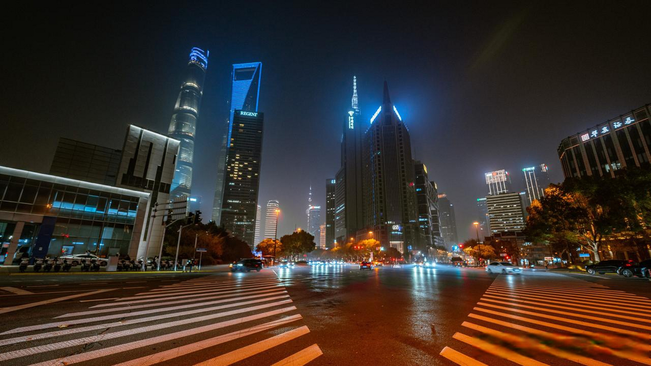 原来上海陆家嘴的夜景没有骗我上海街景