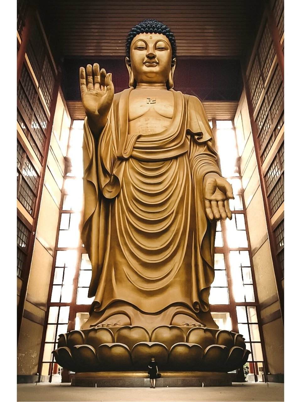 危山大佛 这个佛很大,有多大呢?底座下面那个 180  的是我