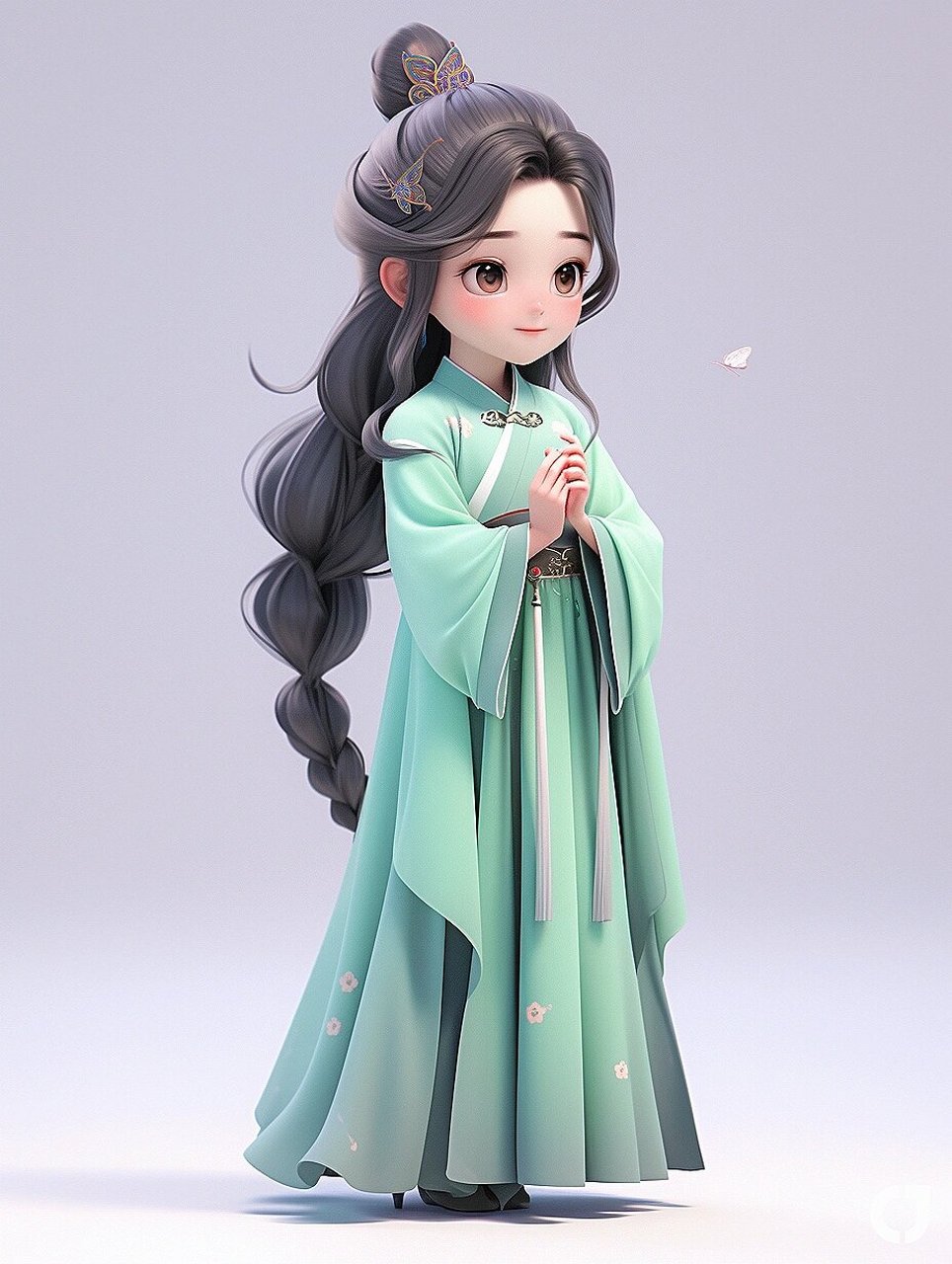 古风|一袭青衣   美得不可方物的女子缓缓走来,一袭青衣轻舞飘扬.