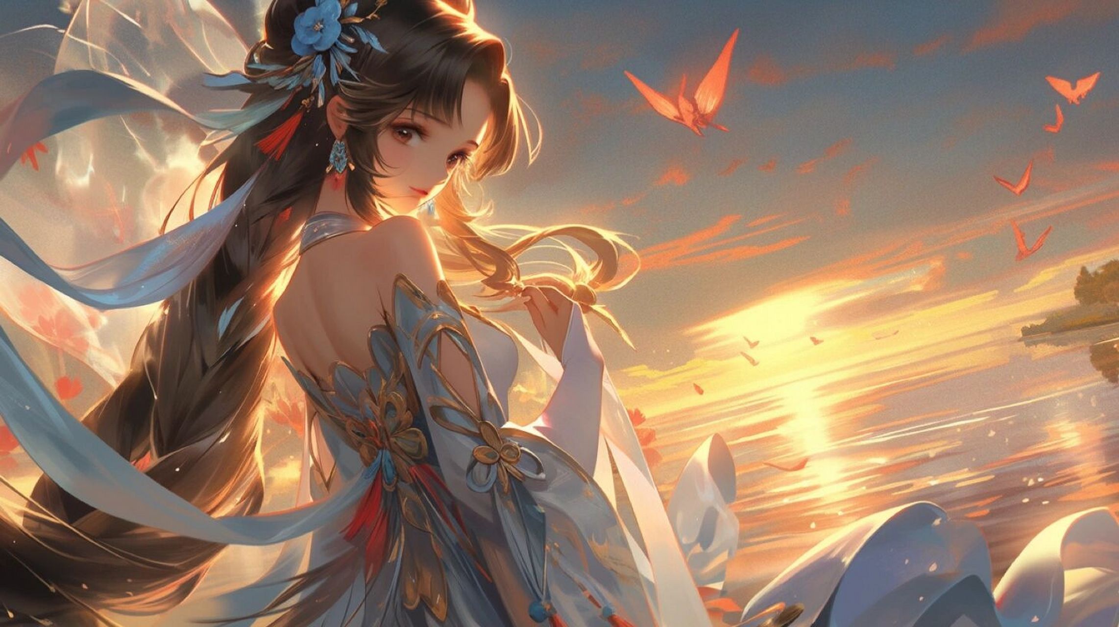 白鹤梁神女-4k超清壁纸 心目中大乔皮肤top1!