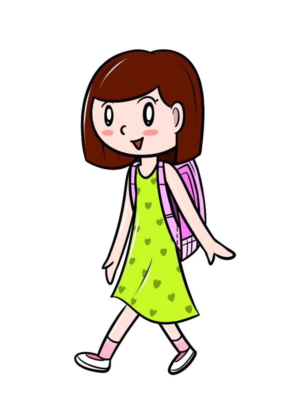 手工剪纸96卡通小学生形象||环创可打印 上午好呀99今天拾月分享