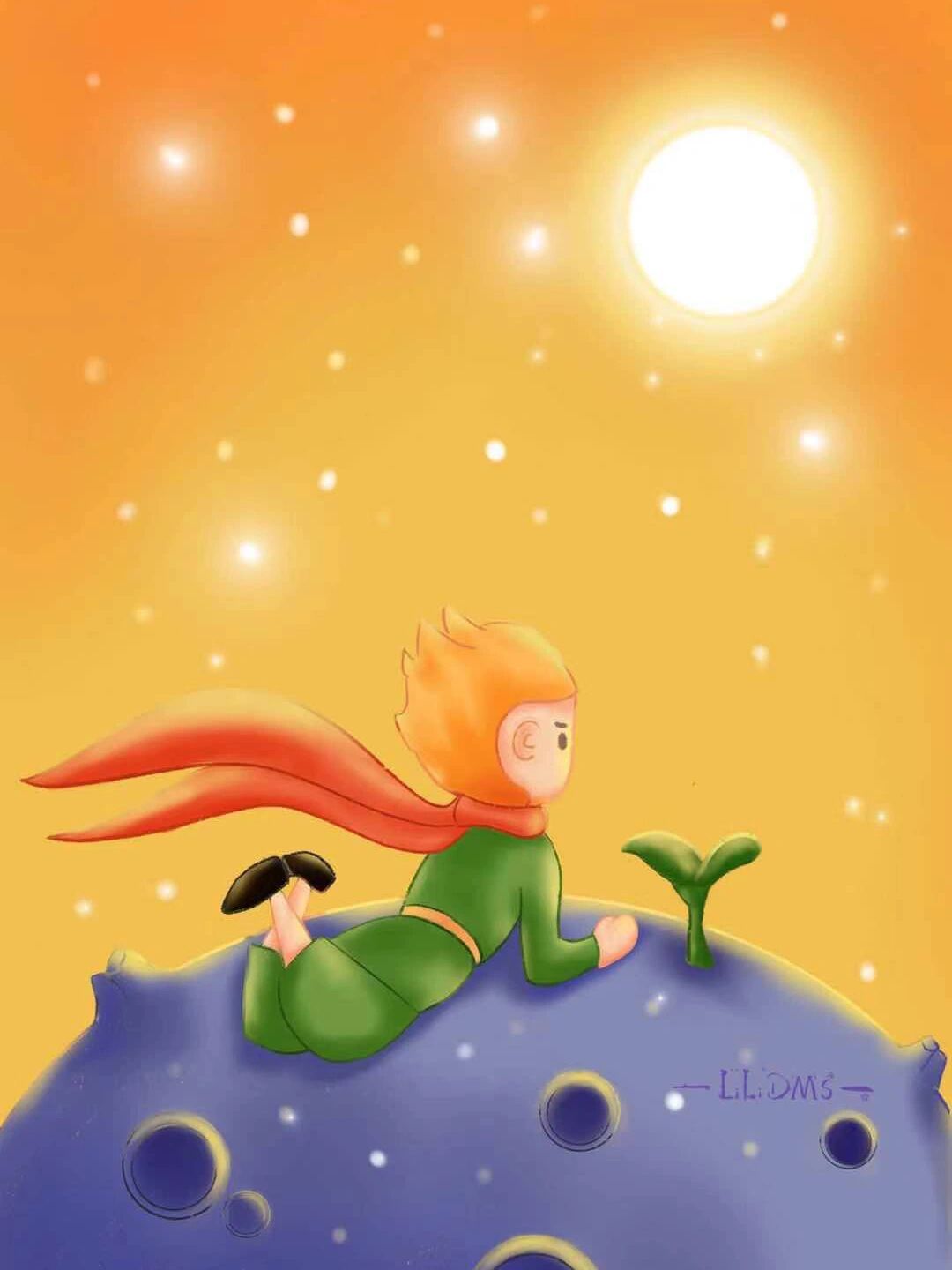 《小王子》系列插画 "所有大人都曾经是小孩,虽然只有少数的人记得"