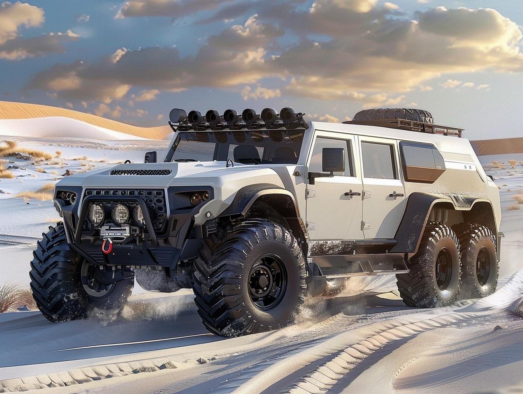 "未来探索者"6×6概念越野车.