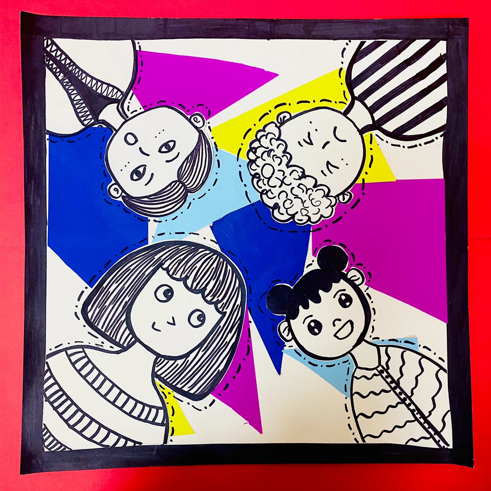 《我们在一起》创意画