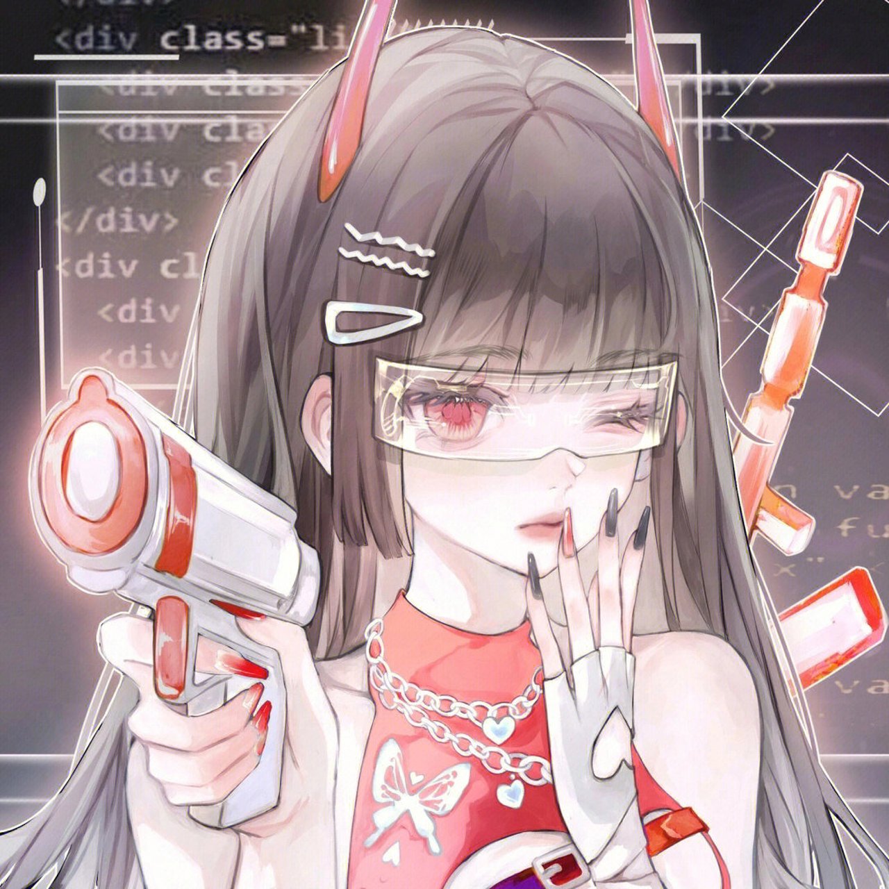 狙击少女可爱动漫女生头像