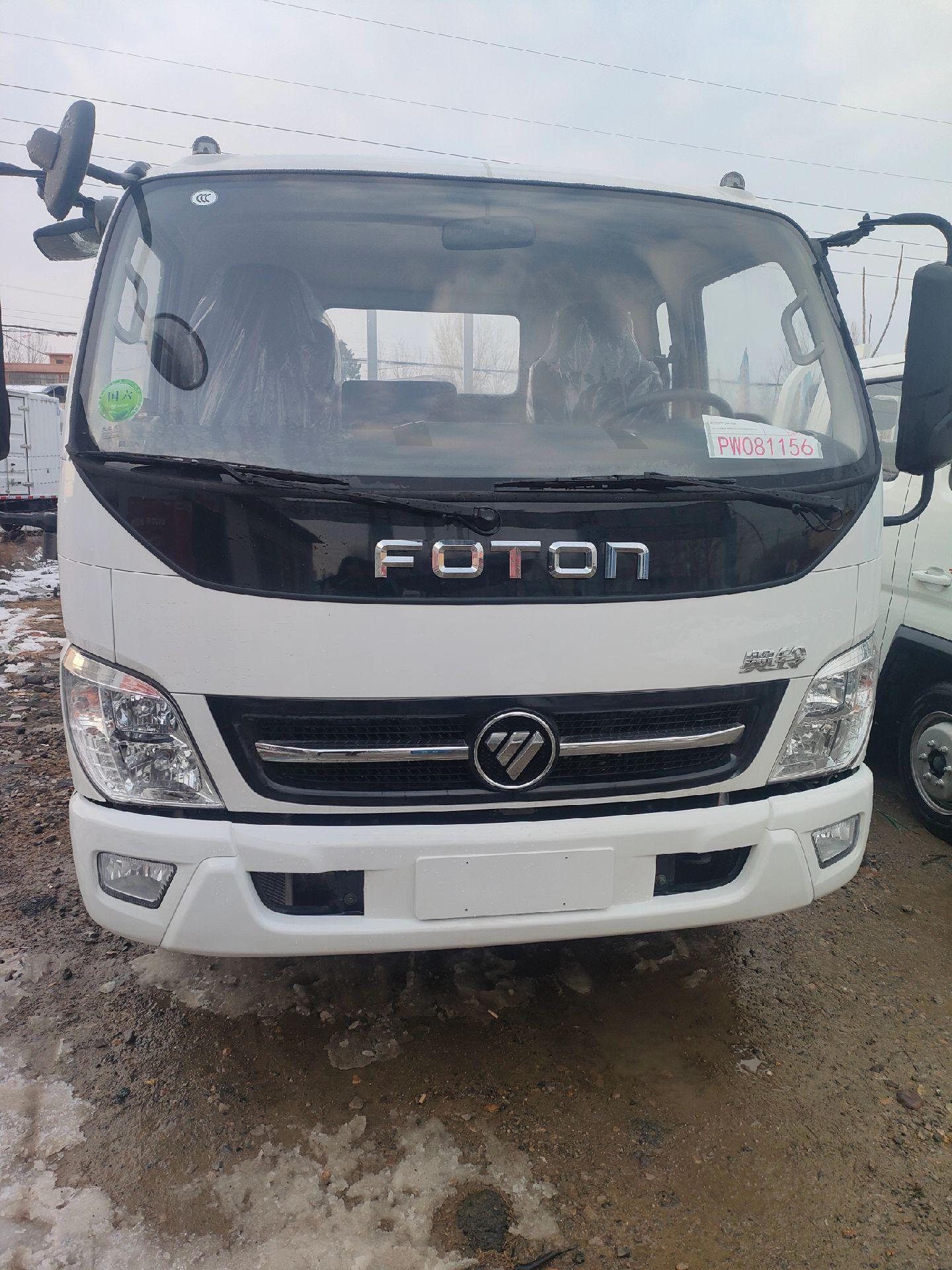 福田奥铃排半3.85米柴油五开门平板,搭载云内2.