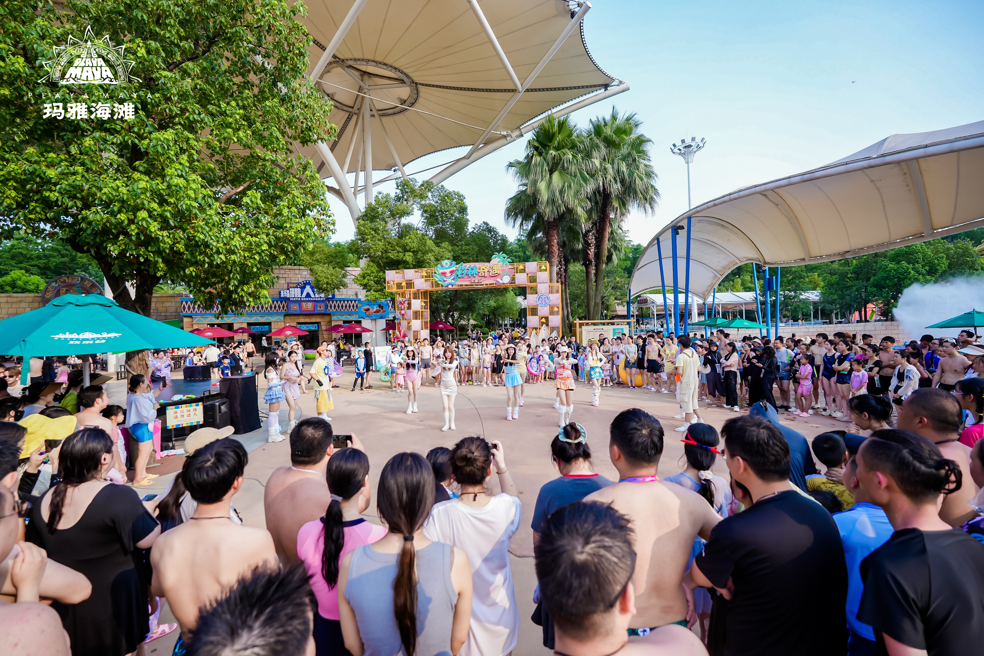 武汉人高温游玩的需求,武汉玛雅海滩水公园三期杉林升级为"冒险岛"