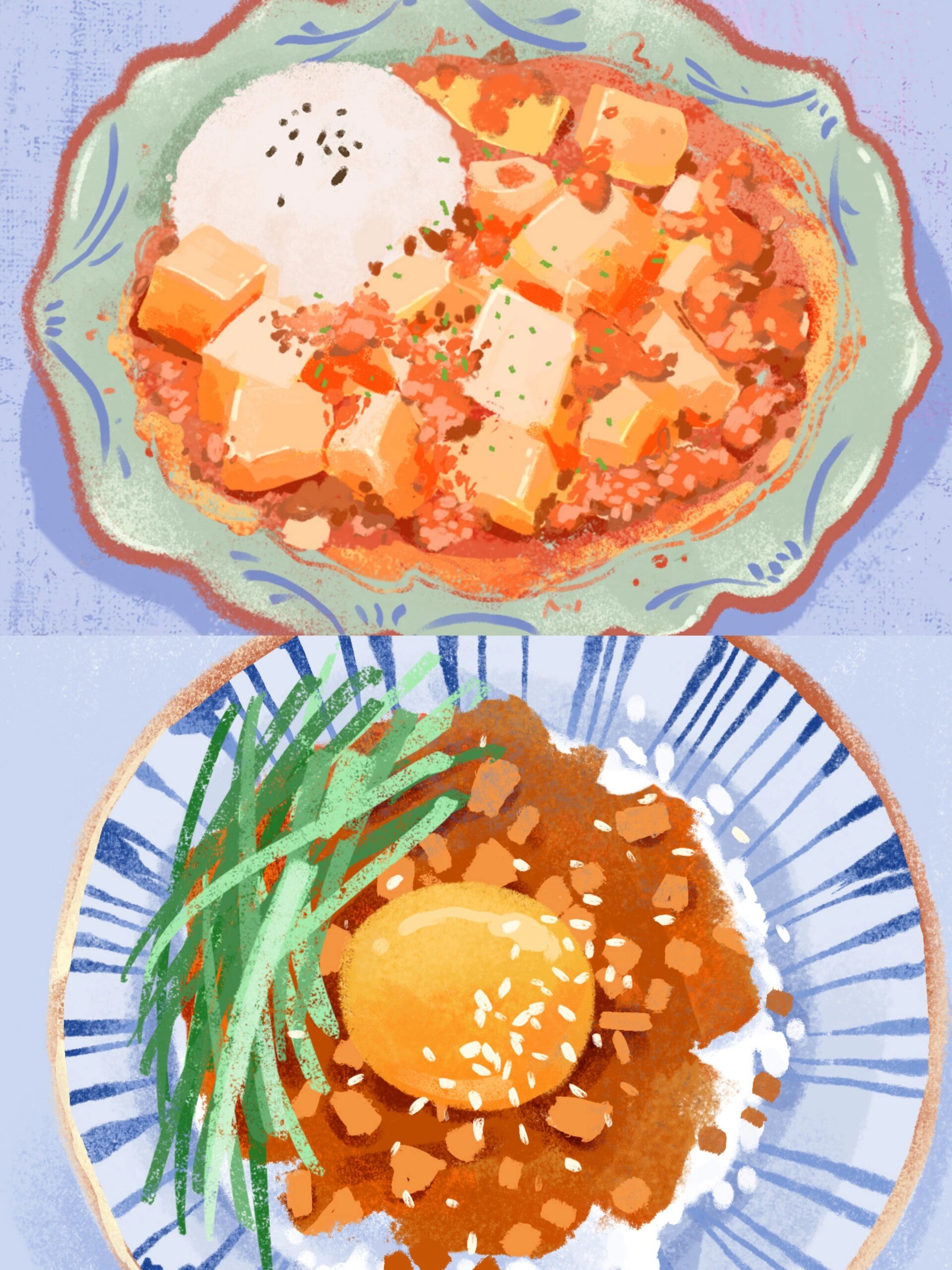 美食篇‖如何画出美味可口的美食——盖浇饭