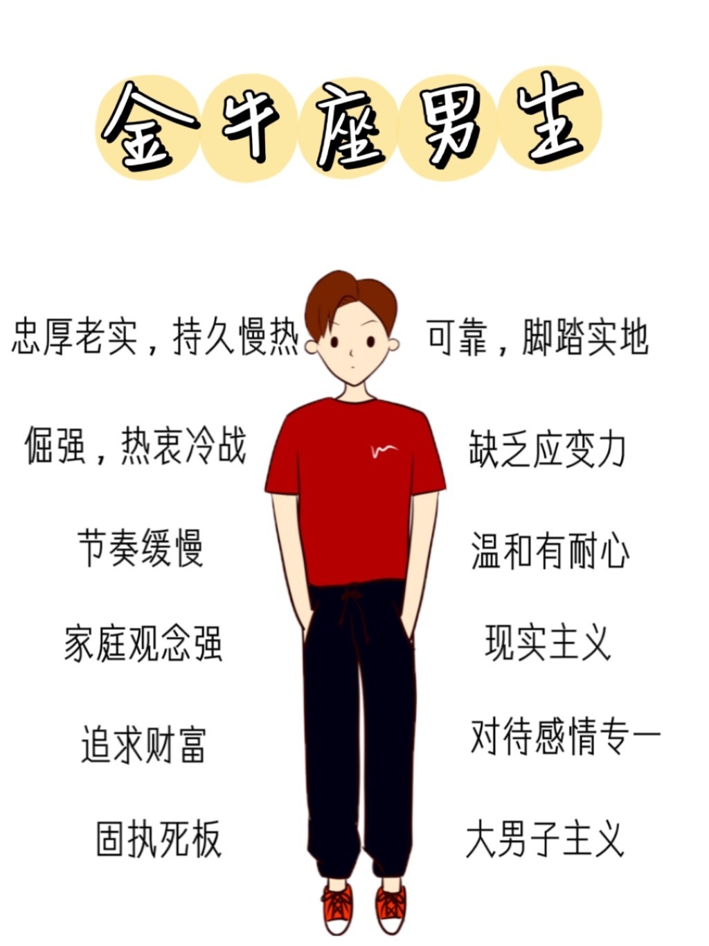 金牛座男生|性格特点!