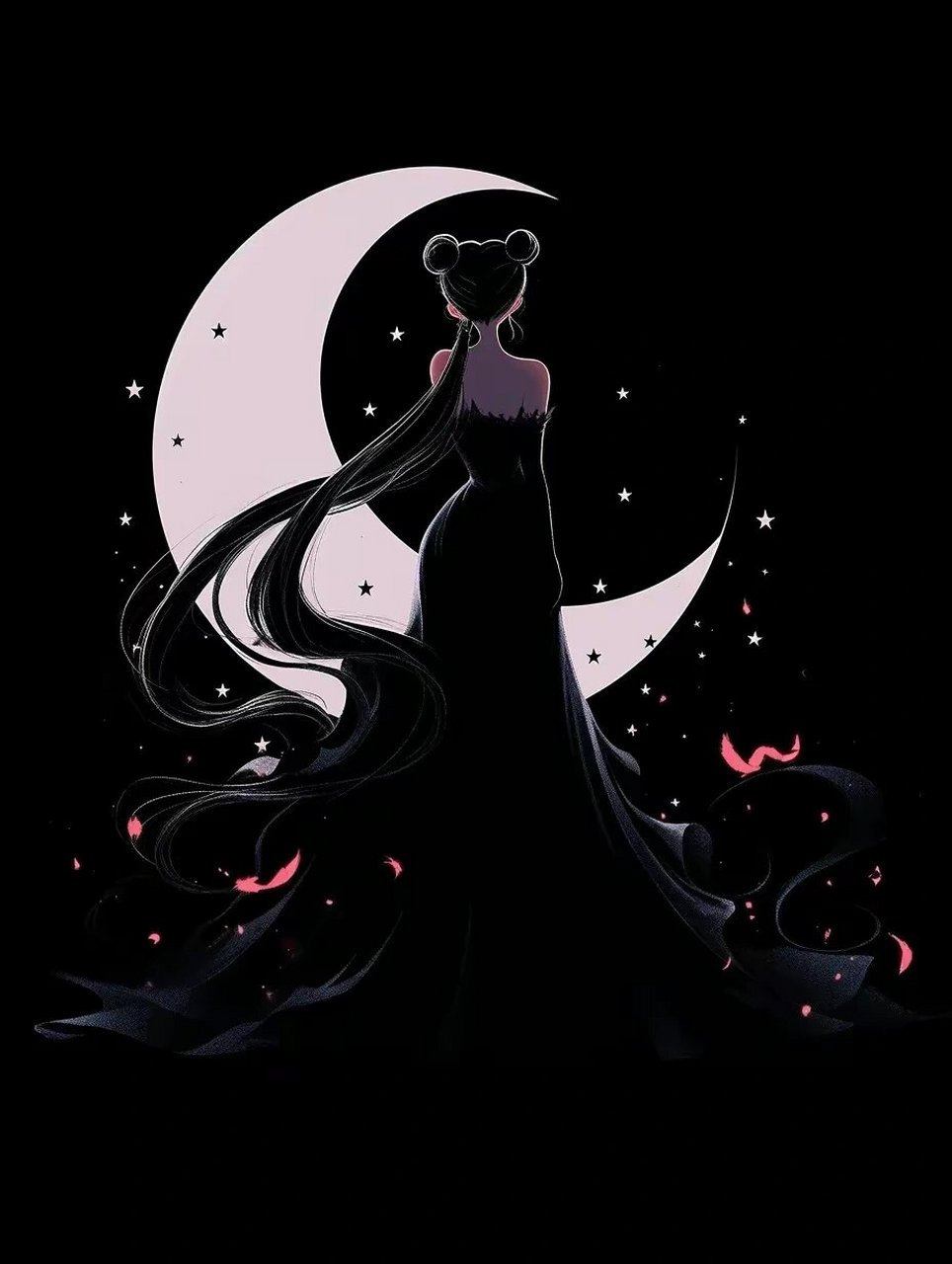 黑色系美少女壁纸! 喜欢的拿走,分享给大家暗夜系列94