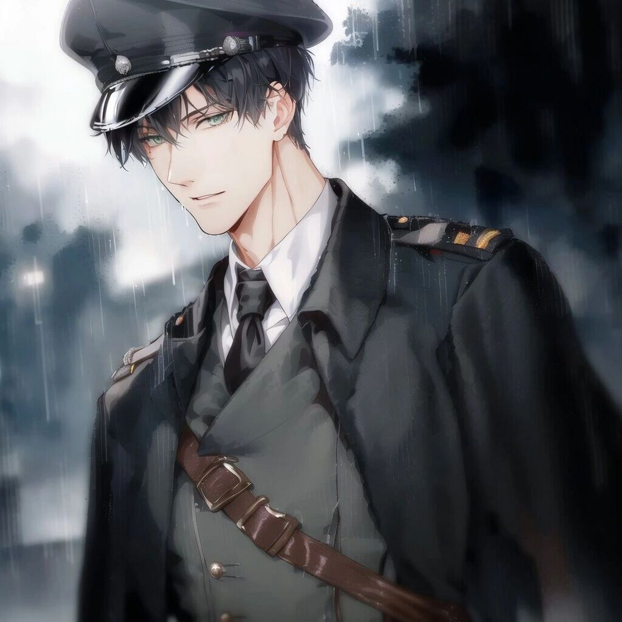 军装幻想萧逸.png ai作图 后期修改 自行避雷