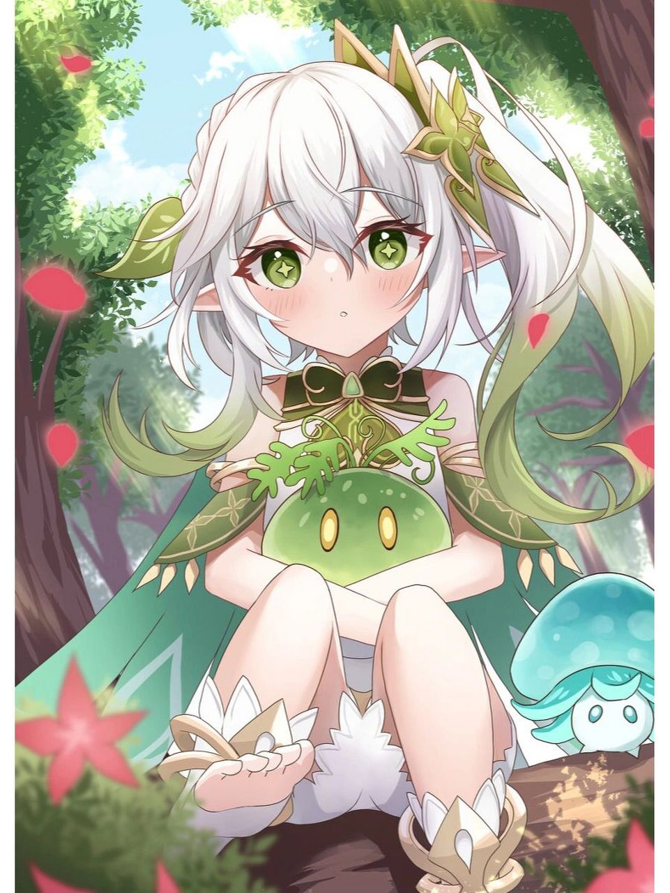 二次元美图|《原神》草神纳西妲 获取原图请私信,侵删