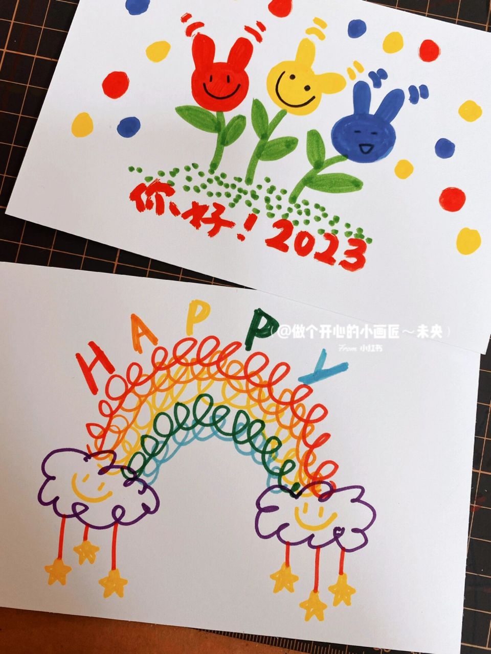 简笔画/手绘治愈系明信片 生活就是需要无数的小美好变成更大的美好