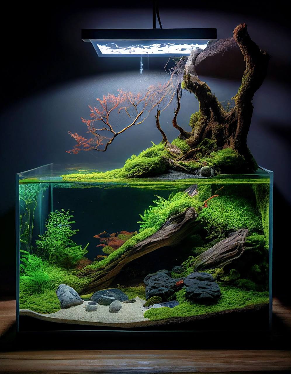 草缸造景欣赏| midjourney ai造景 最近midjourney比较火,体验了一把.