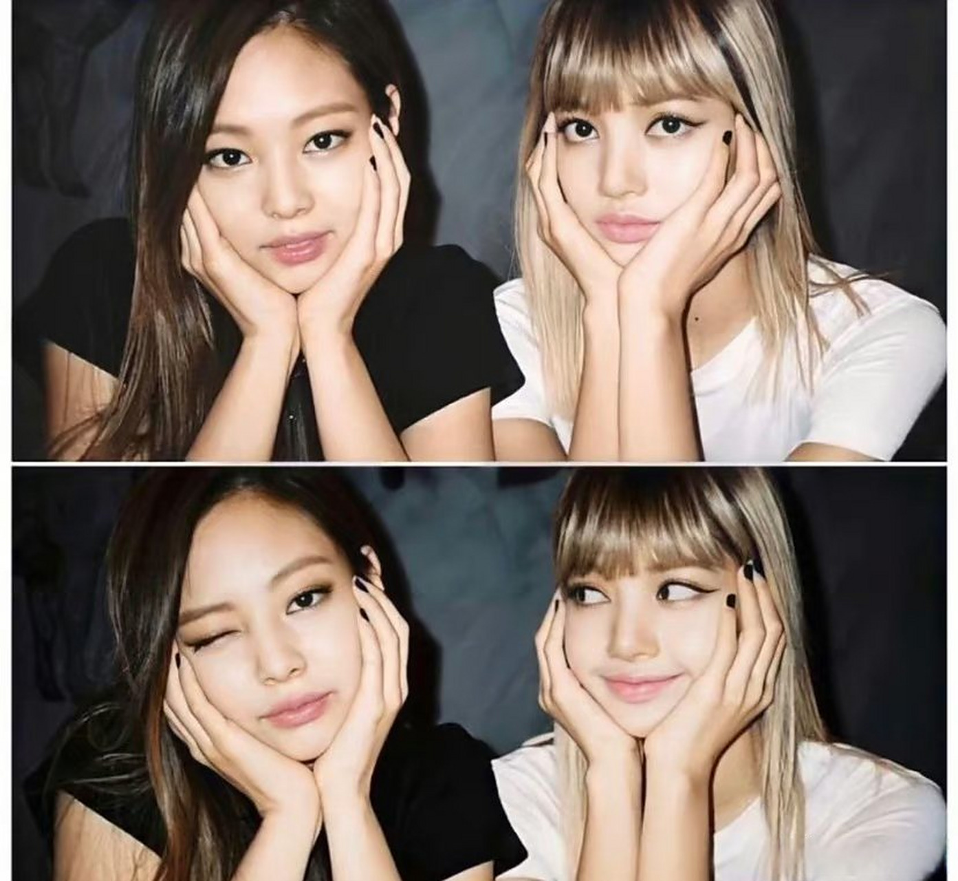 jennie和lisa的历史合影,很有韩国原汁原味女团的味道,回忆感满满.