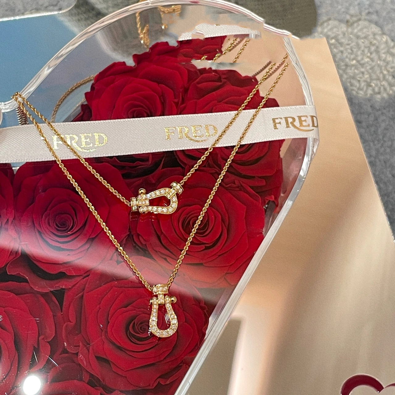 fred马蹄扣项链94 很多宝宝纠结买哪个号的?