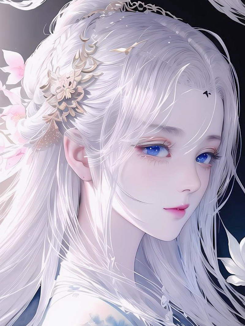 白发系古风头像