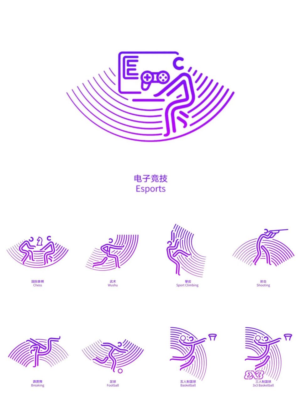 亚运会项目图标简笔画图片