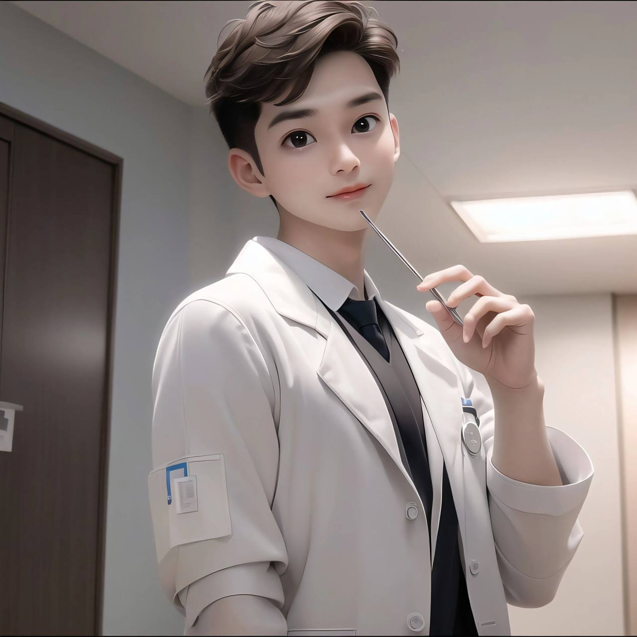 一组超帅气男医生职业头像73男生职业头像 原创图片请勿转载,93